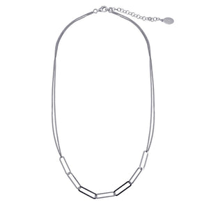 Lhn01369Rh Sterling silver Italian Link Chain