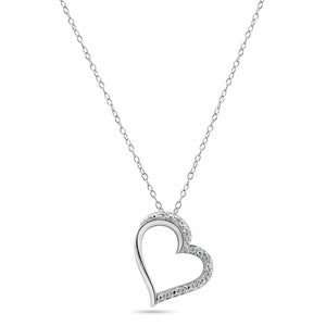 Lhp014719 Sterling Silver Heart Necklace