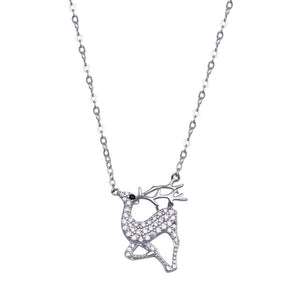 Lhn01824 Sterling Silver Reindeer