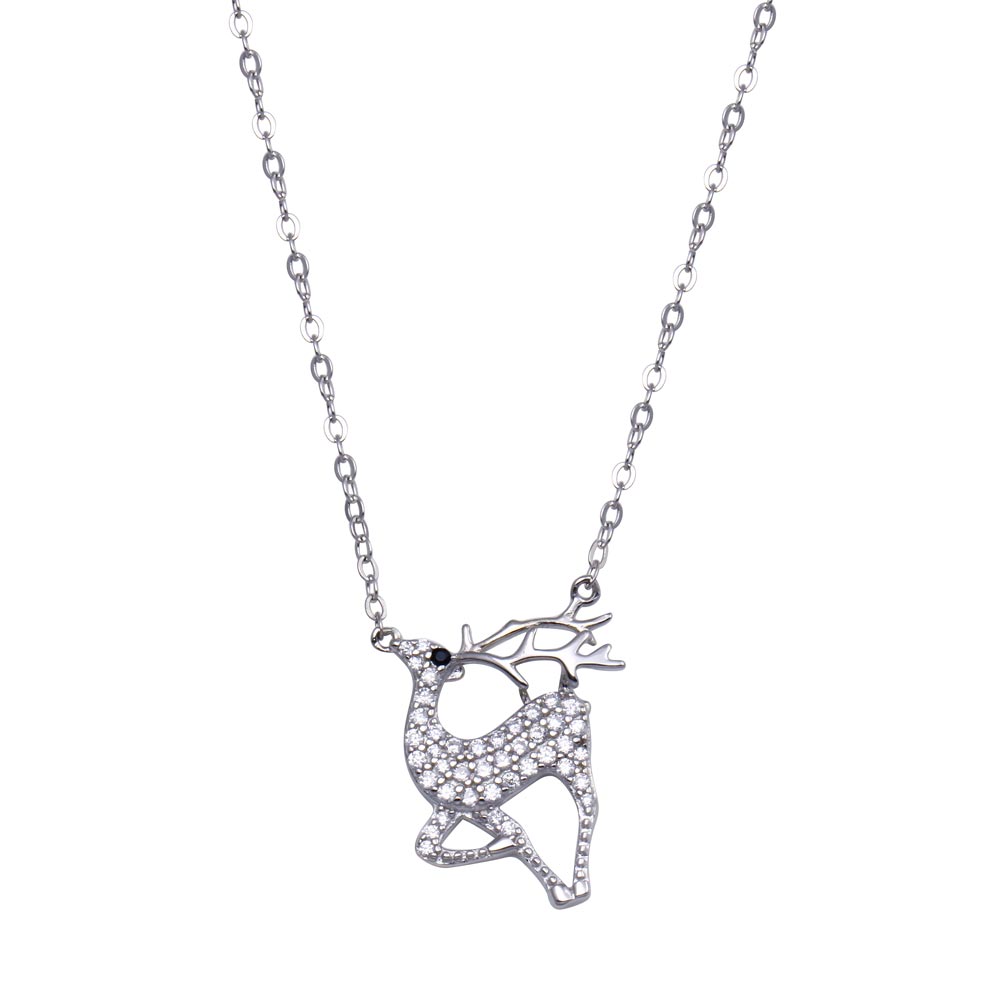 Lhn01824 Sterling Silver Reindeer