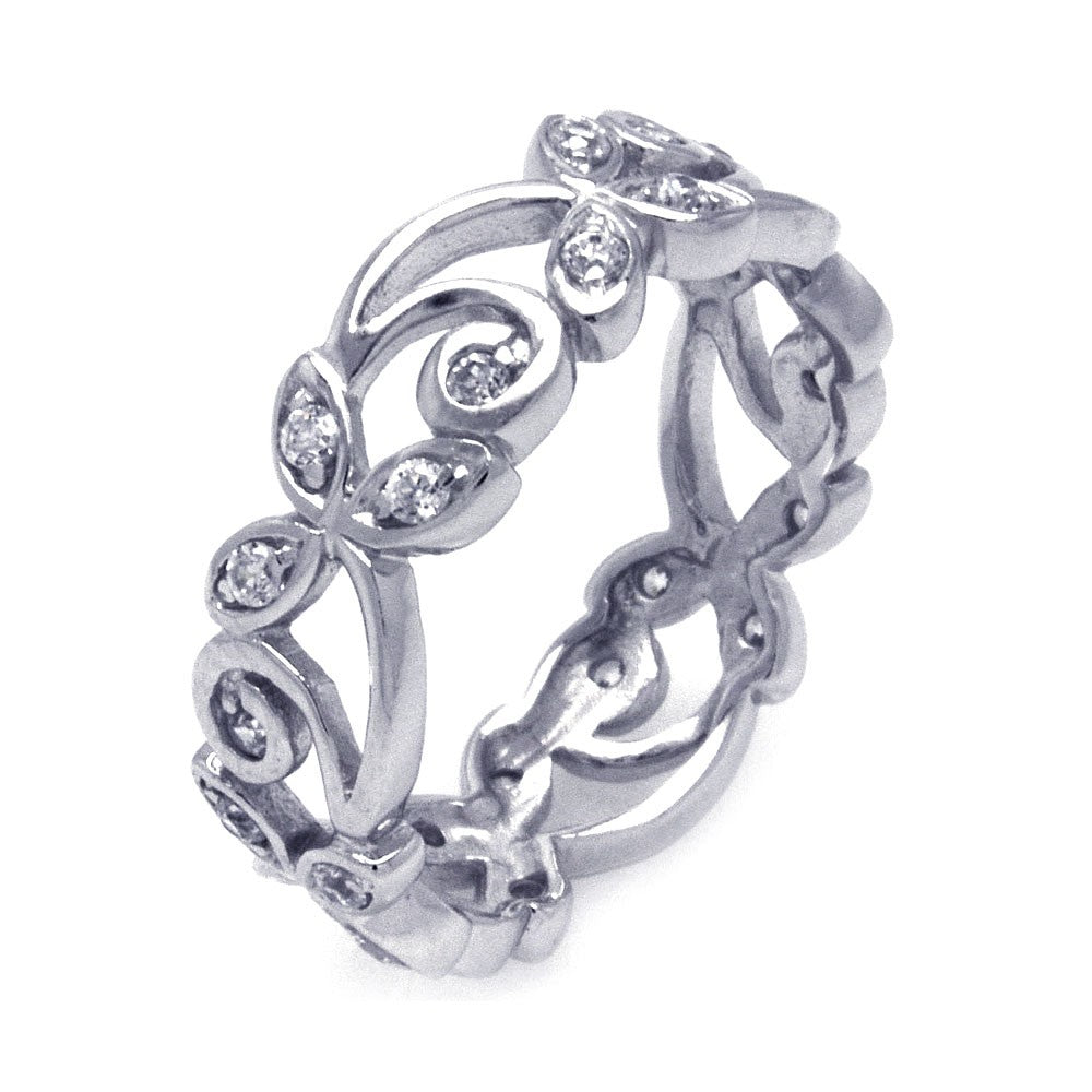 Lhr0786 Sterling Silver Band ring