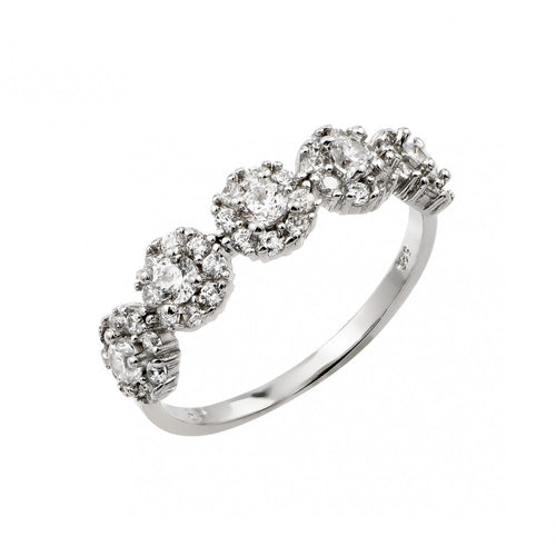 Lhr01023 Sterling Silver Cz Band