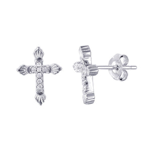 Lhe01024 Sterling Silver Cross earrings