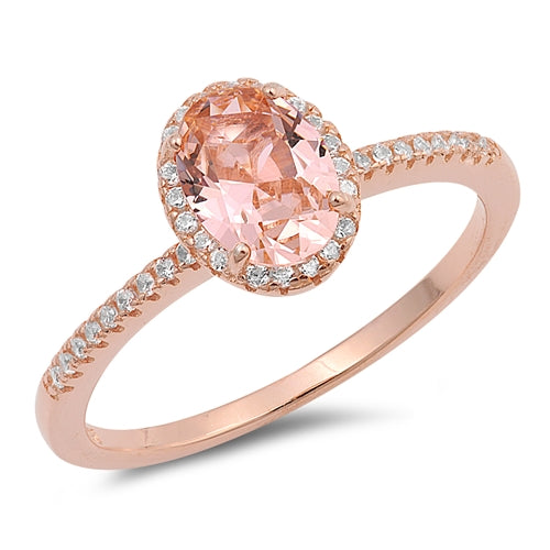 Lhr1050719 Sterling Silver Ring Morganite
