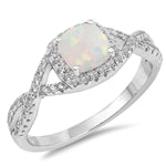Lhr106469 Sterling Silver Synthetic Opal Small style