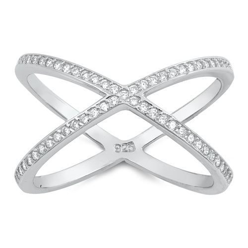 Lhr1066619 Sterling silver X Ring