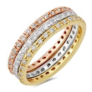 lHR1051879 Sterling Silver3 Rings GOLD,ROSE GOLD ,SILVER
