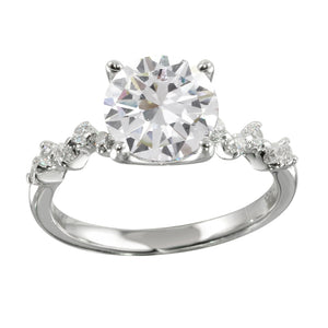 Lhr1096 Sterling silver Cz Ring Brilliant