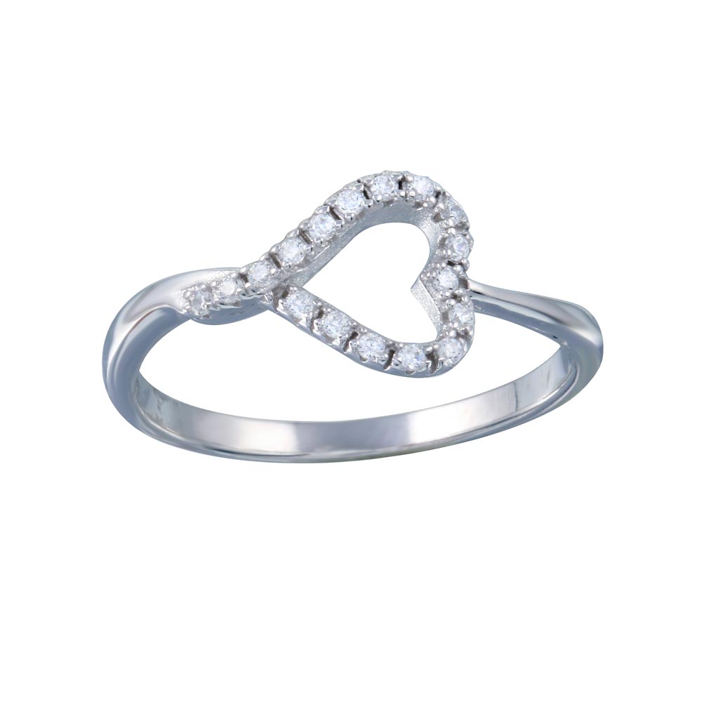 Lhr101128 Sterling Silver Heart Ring