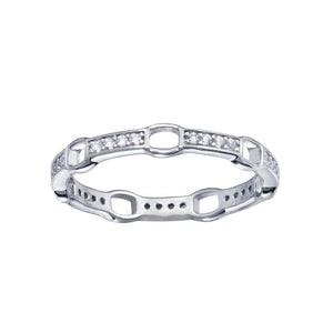 Lhr01161 Sterling Silver Ring Cz