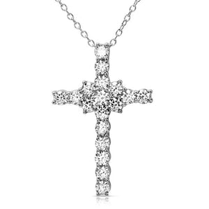 Lhn01165 Sterling Silver Elegant cz Cross