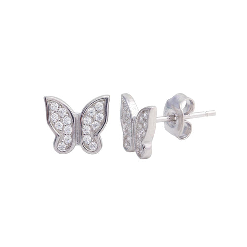 Lhe01199 Sterling Silver Butterfly earrings