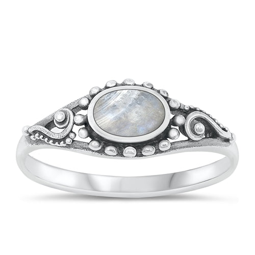Lhr131555Moonstone Sterling Silver Ring Moonstone