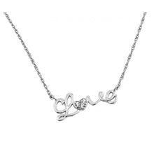 Load image into Gallery viewer, Lhp01384S Sterling Silver Love and Hear necklace