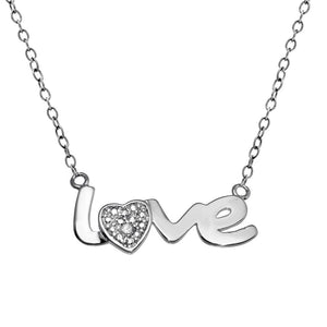 Lhp01481 Sterling Silver Love Necklace