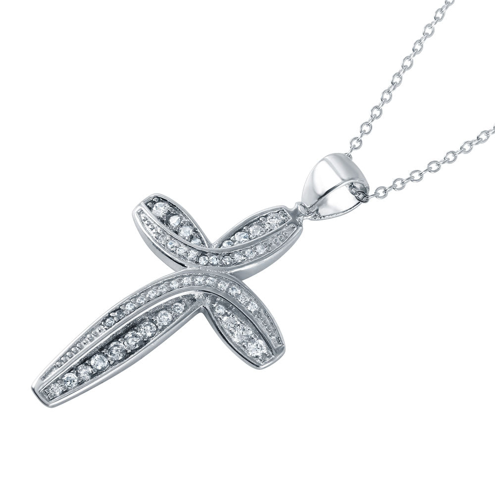 Lhp01493 Sterling Silver Cz Cross