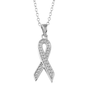 LHP01665 Sterling Silver Ribbon Necklace