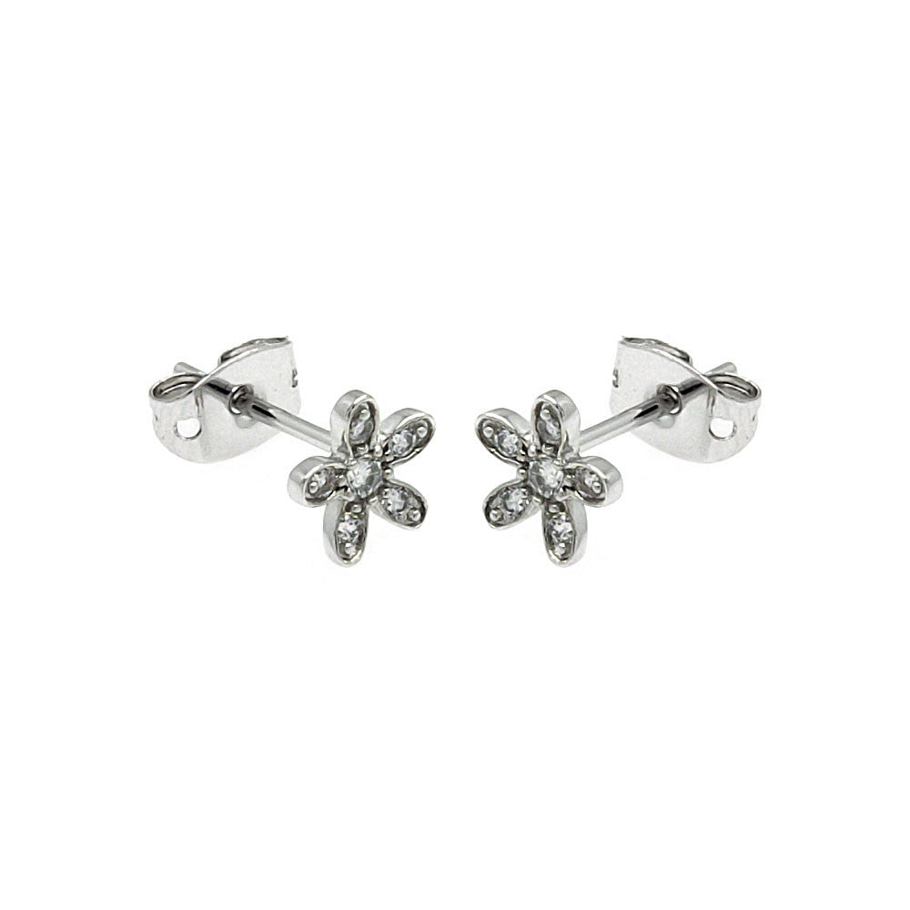 Lhe00251B Sterling Silver small Flower earring