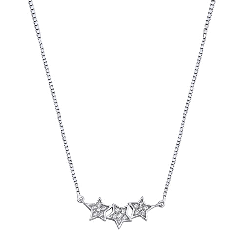 Lhn7109109* Sterling Silver Star Necklace