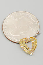 Load image into Gallery viewer, Lhe255399g Fashion Heart Earring Rhinestone