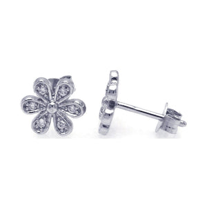 Lhe00745 Sterling Silver small flower earring