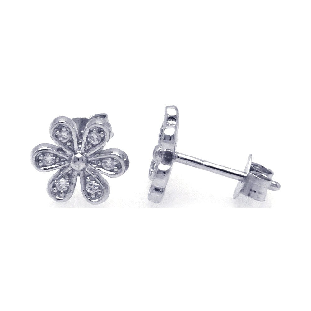 Lhe00745 Sterling Silver small flower earring