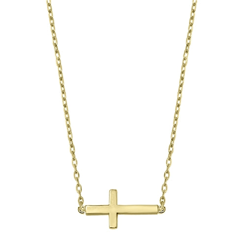 Lhn7481529 Sterling Silver Cross  Available 3 Colors Gold/Silver/Rose Gold