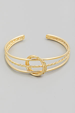 Lhb7521489 Fashion Bangle Bracelet Gold Circle Twist