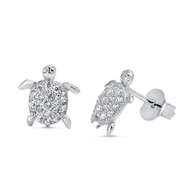 Lhe4110519 Sterling Silver Earring Turtle