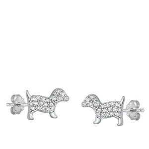 Lhe4114439 Sterling Silver Earring Dog