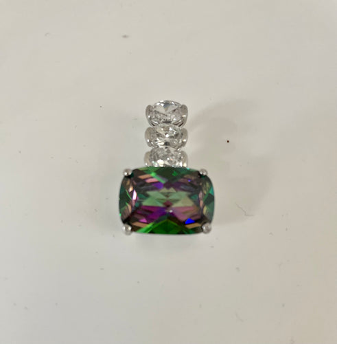 Lhp6003 Sterling Silver Rainbow Topaz Cz