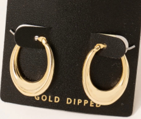 lhe949689 Fashion Gold Dipped Hoop Earring