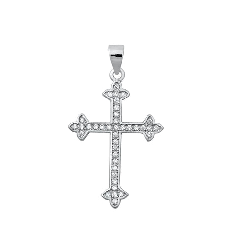 Lhp3185389 Sterling Silver Cross Cz Necklace 18'' Chain out of stock
