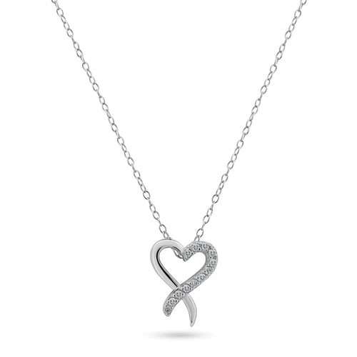 Lhp01472 Sterling Silver Necklace Heart