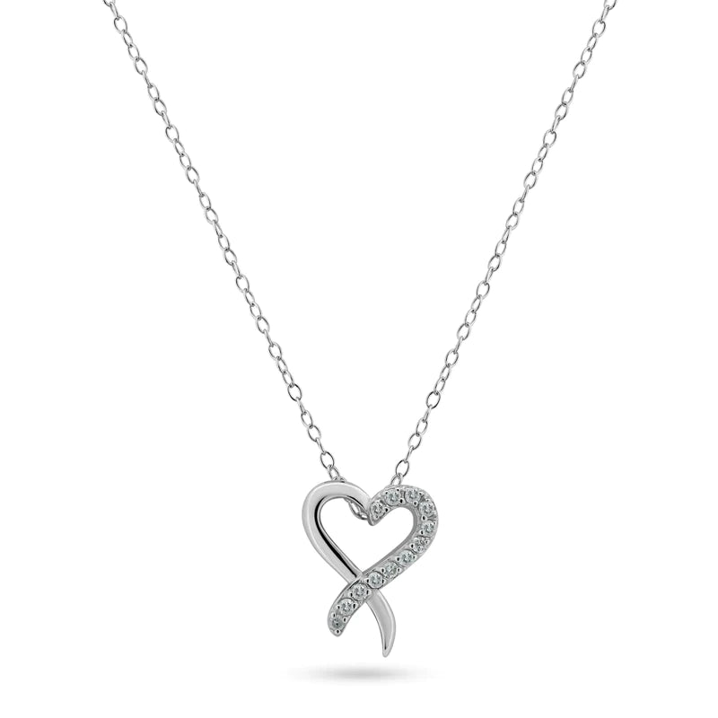 Lhp01472 Sterling Silver Necklace Heart