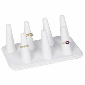 RING DISPLAY ASSORTED STYLES 7- 18 FINGERS BLACK VELVET GREY  WHITE  FREE****