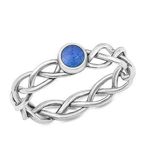 Lhr1315969Lp Sterling Silver Ring Link  Lapis Stone