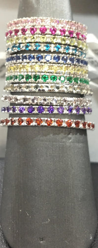 Lhr00339 Sterling Silver Eternity Bands