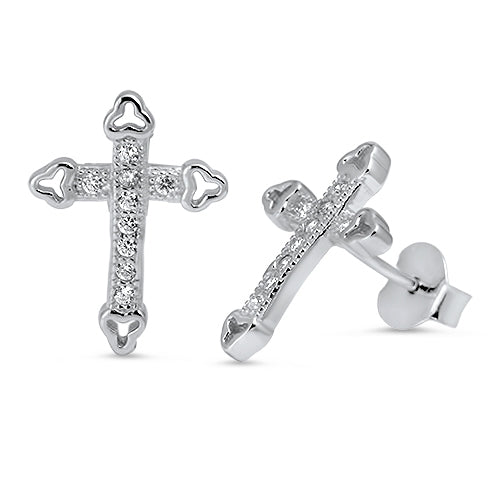 Lhe4111089 Sterling Silver Cross Earring