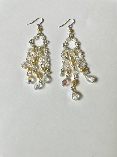 Lhe90729 Fashion Earring Bohemian Glass Multi Dangle