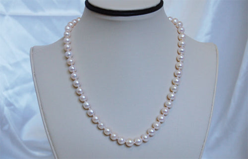 Lhn071 Pearl Necklace Cultured 16'' 8mm Popular Seller!!!