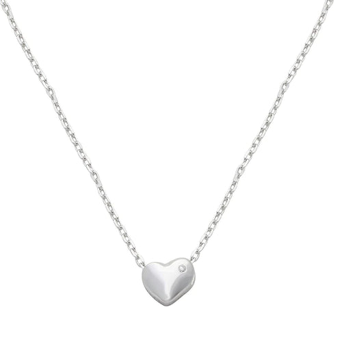 Lhp01542 Sterling Silver Heart Necklace