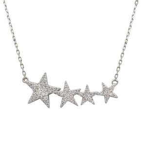 LHP01536 Sterling Silver Star Necklace