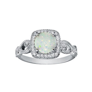 lhr1291 Opal square round ring