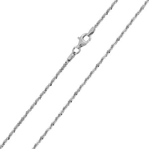 Rocch514 Sterling Silver twisted chain Italian